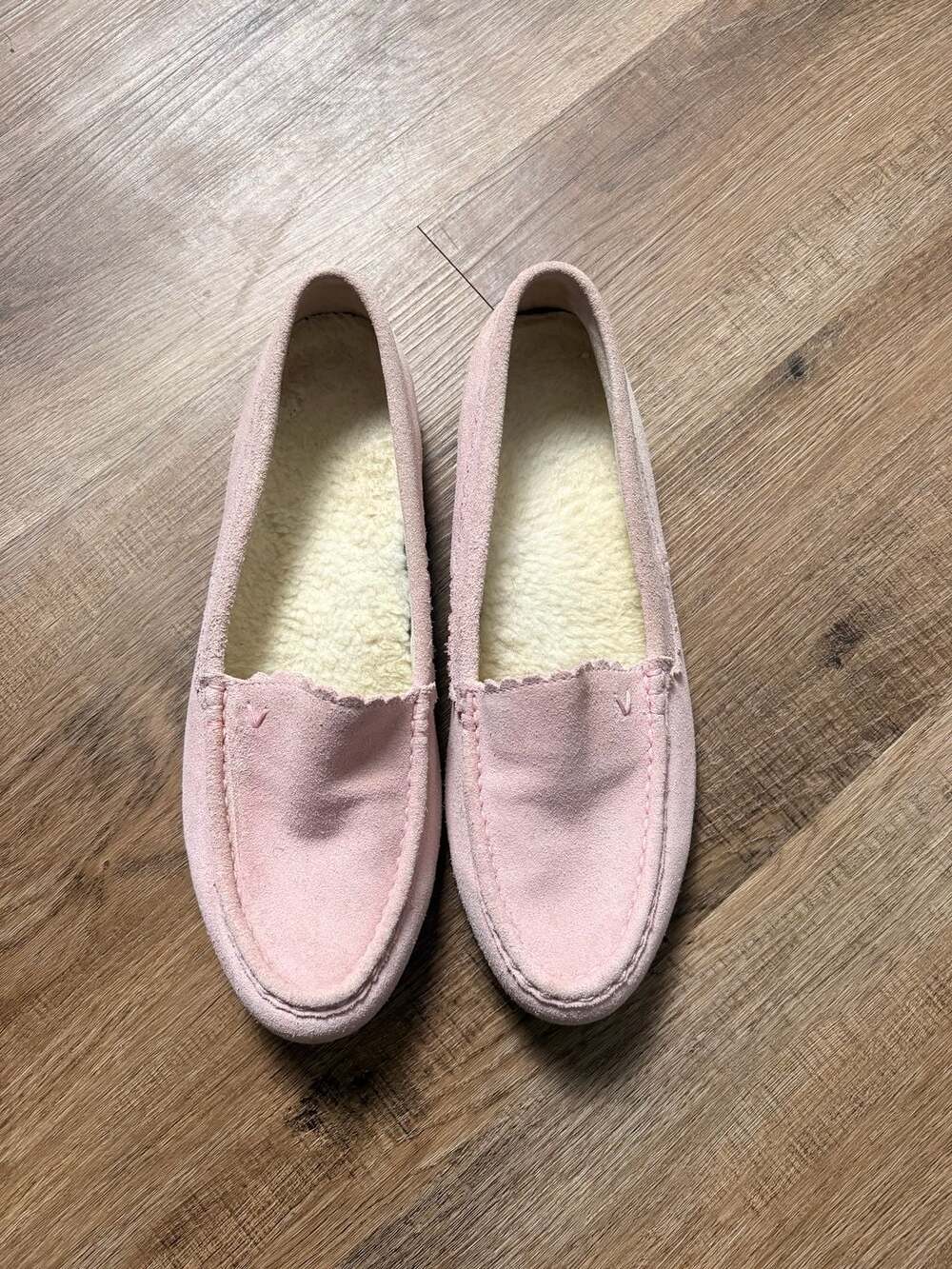 Vionic Pink McKenzie Women’s Sz 10 Suede moc toe loafers